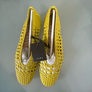 ZARA FLAT SHOES YELLOW
